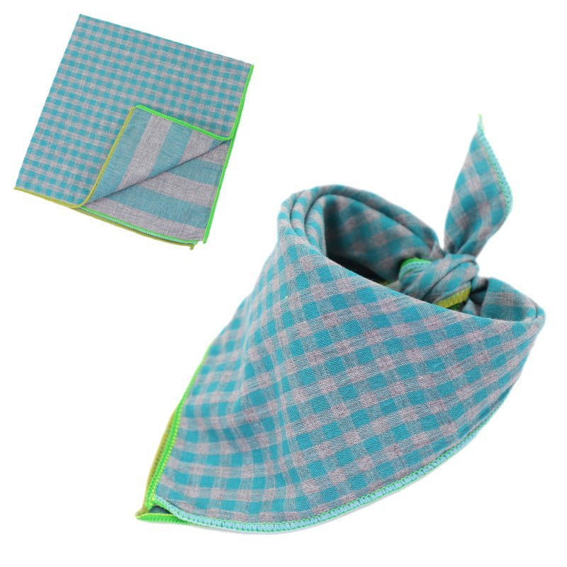 Plaid Cotton French Bulldog Bandanas