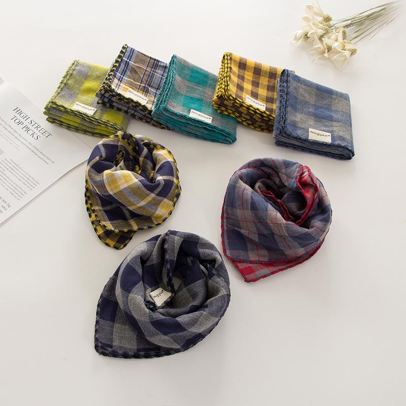 Plaid French Bulldog Bandana