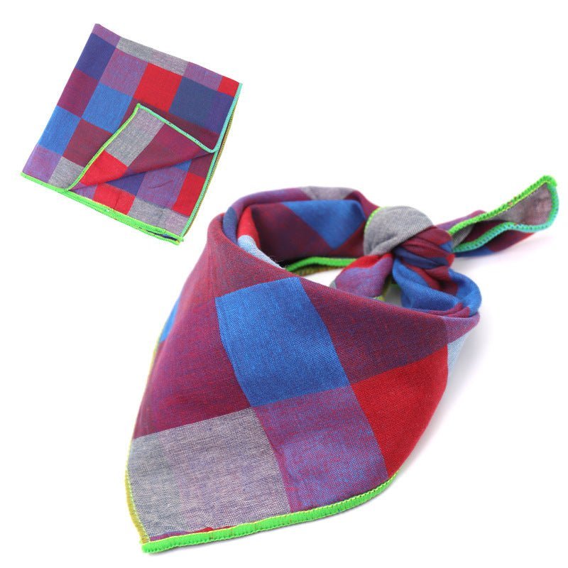 Plaid Cotton French Bulldog Bandanas
