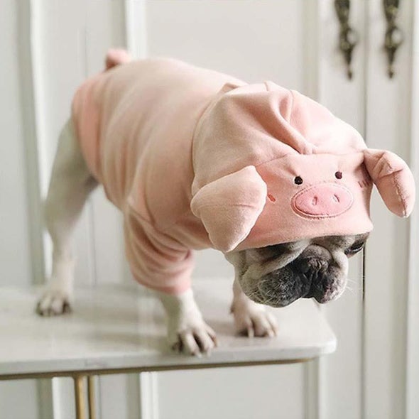 Plush Pig French Bulldog Hoodie