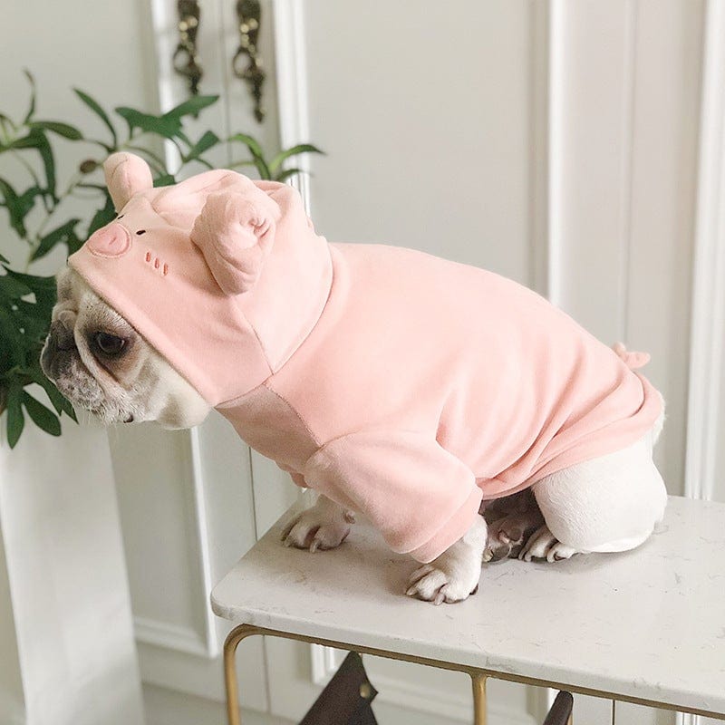 Plush Pig French Bulldog Hoodie