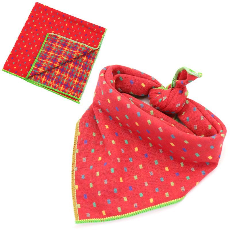 Plaid Cotton French Bulldog Bandanas
