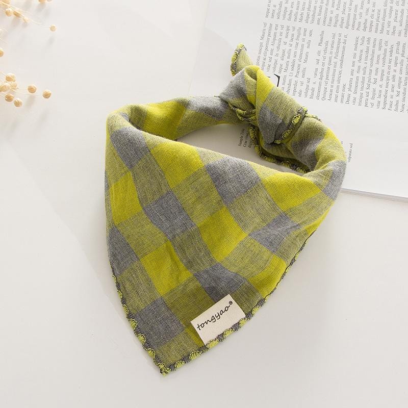 Plaid French Bulldog Bandana