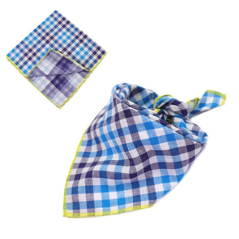 Plaid Cotton French Bulldog Bandanas