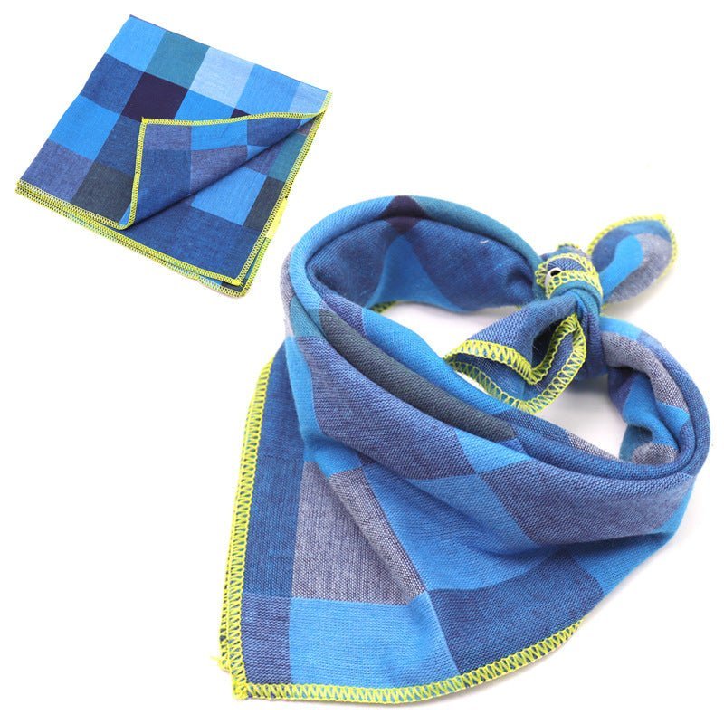 Plaid Cotton French Bulldog Bandanas