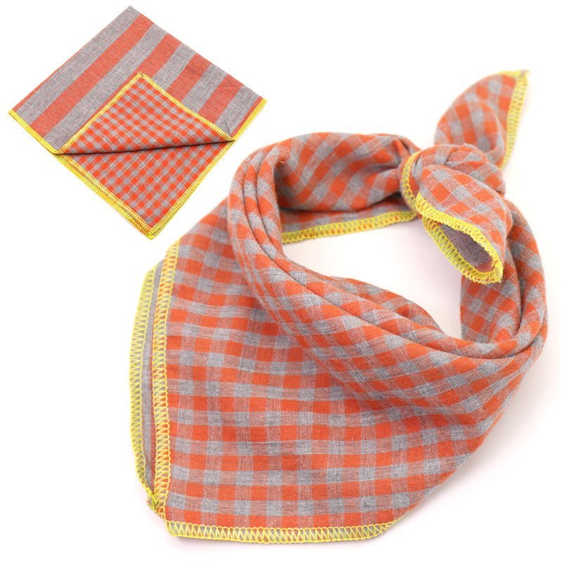 Plaid Cotton French Bulldog Bandanas