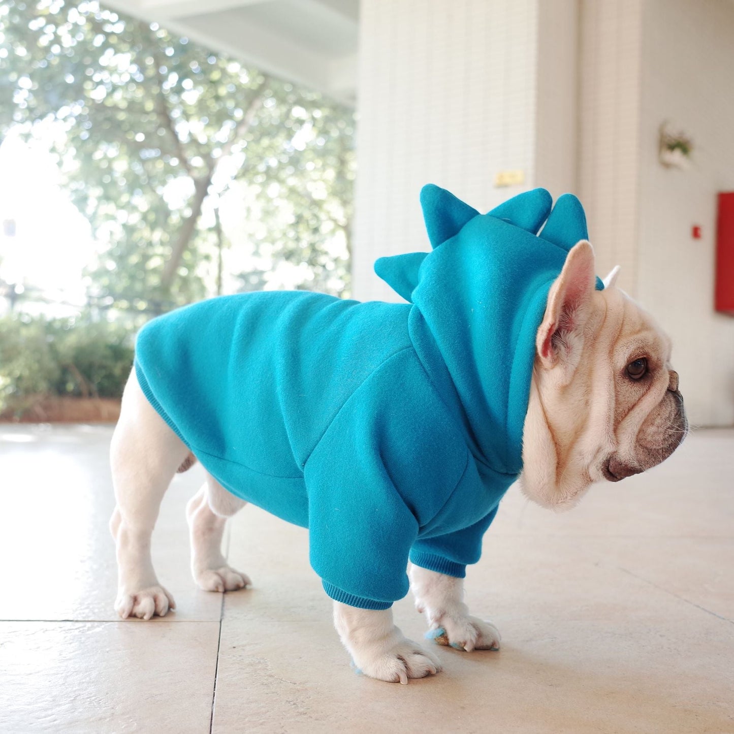 Blue French Bulldog Hoodie