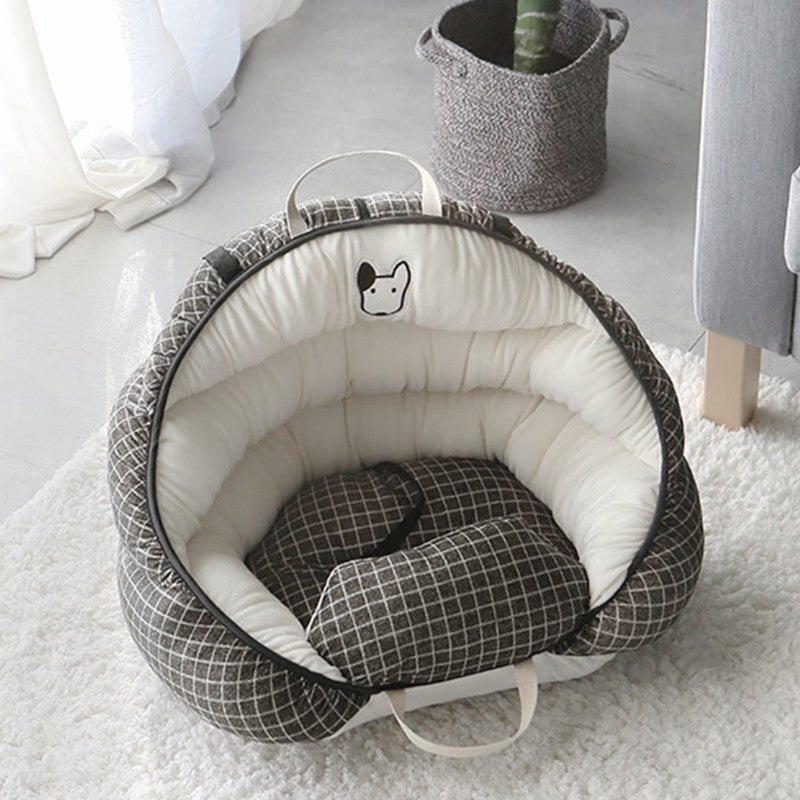 Elegant French Bulldog Car Seat