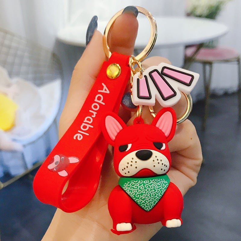 Adorable French Bulldog Keychain