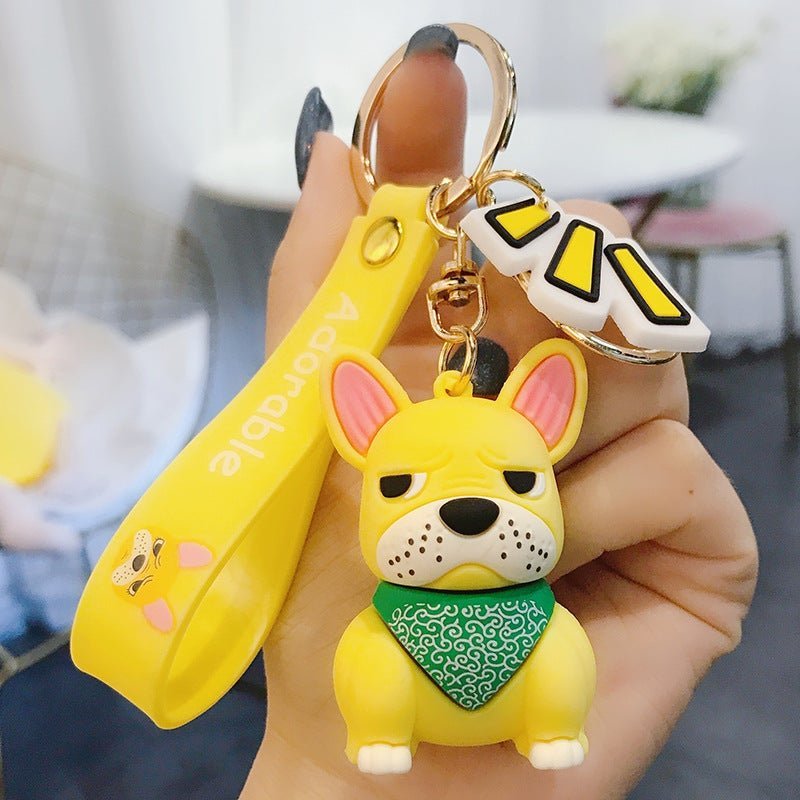 Adorable French Bulldog Keychain