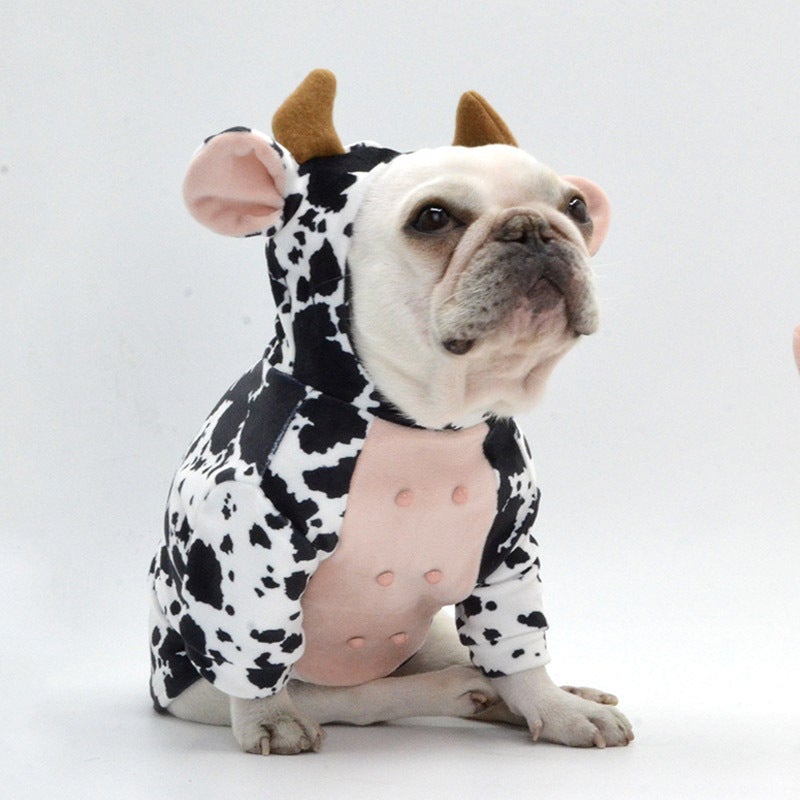 French Bulldog Cow Hoodie