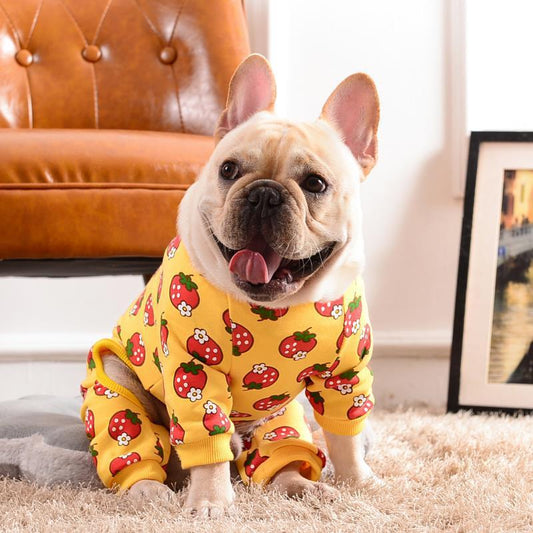 Strawberry French Bulldog Pajama