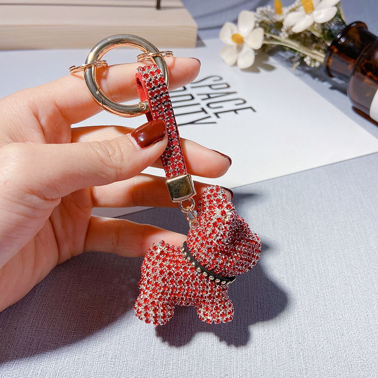 Diamond French Bulldog Keychain