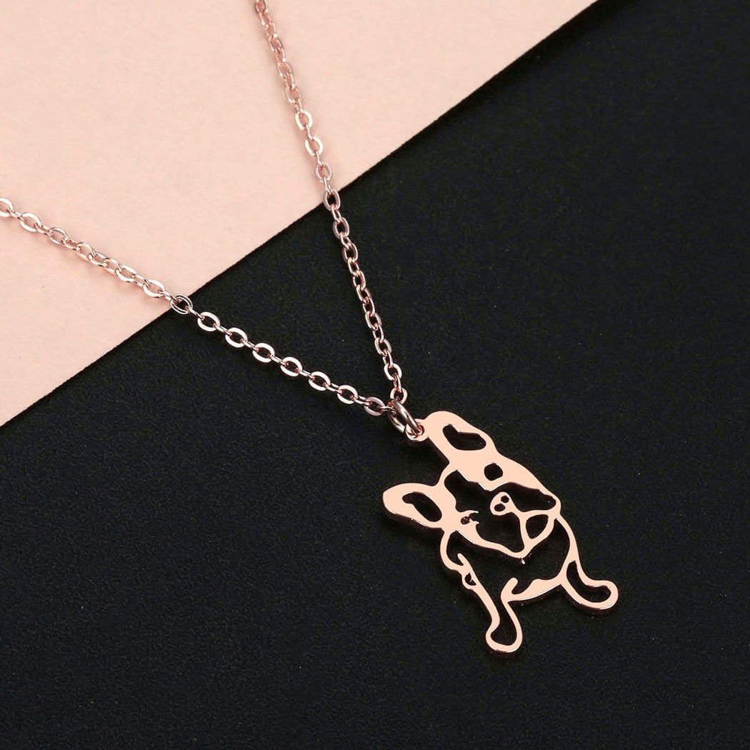 Stainless Steel Frenchie Necklace