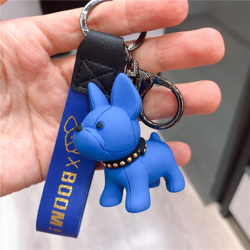 Frenchie Complex Dog Car Keychain