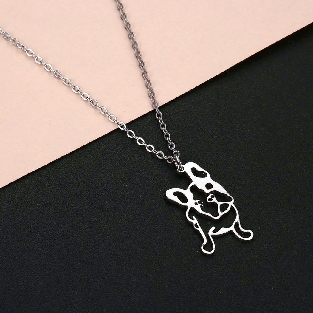 Stainless Steel Frenchie Necklace