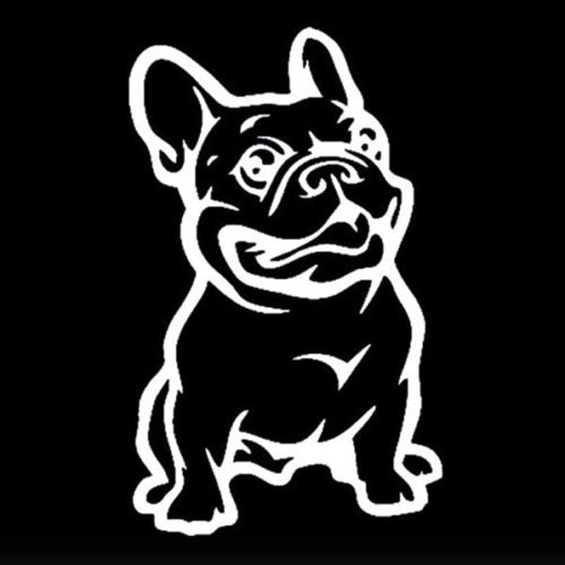 French Bulldog Reflective Car Sticker