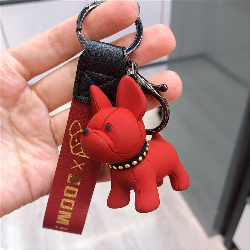 Frenchie Complex Dog Car Keychain