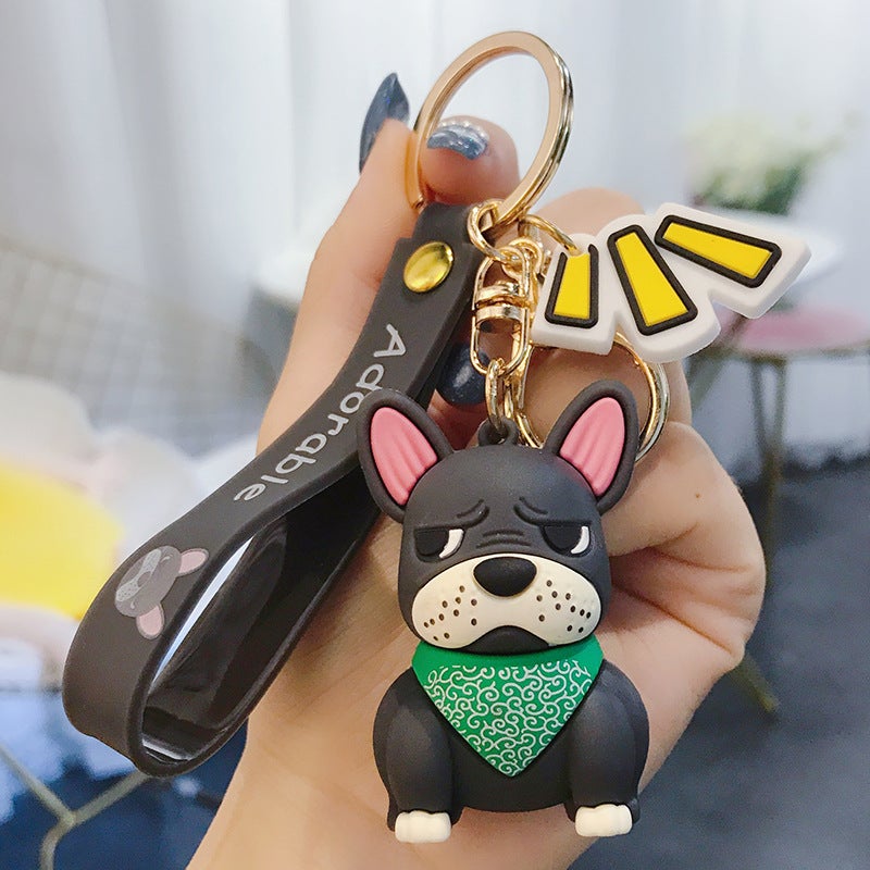 Adorable French Bulldog Keychain