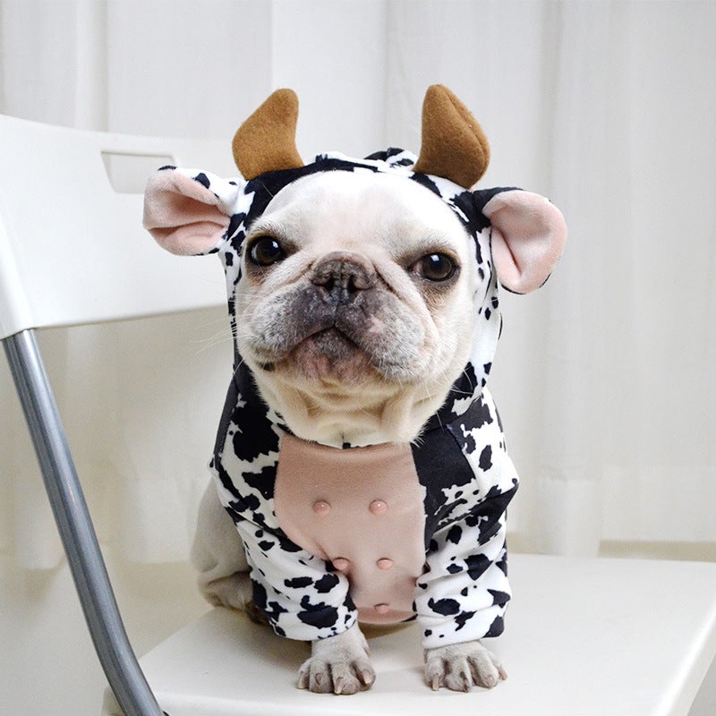 French Bulldog Cow Hoodie