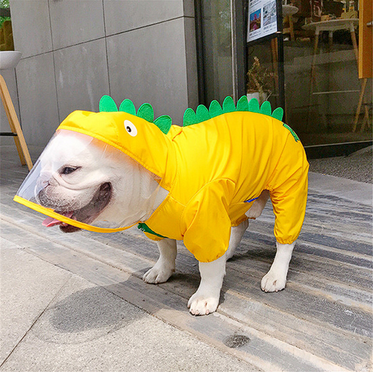 French Bulldog Dinosaur Raincoat