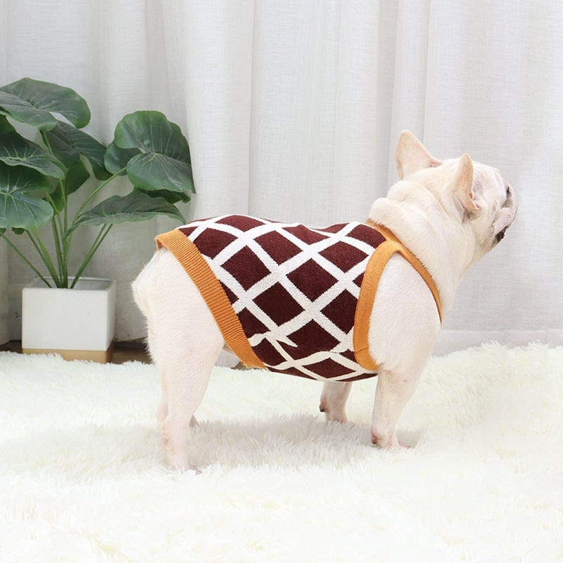 French Bulldog Rhomboid Sweater