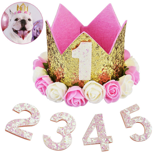 French Bulldog Birthday Crown Hat