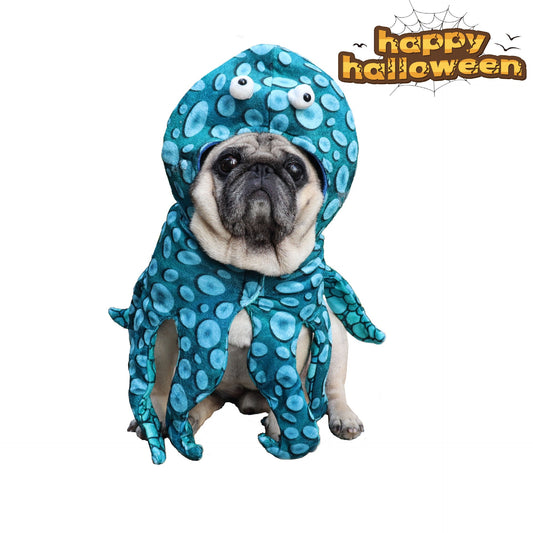 French Bulldog Octopus Costume