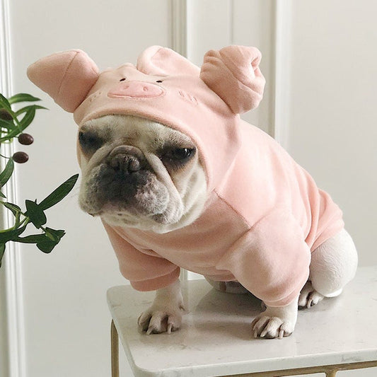 Plush Pig French Bulldog Hoodie
