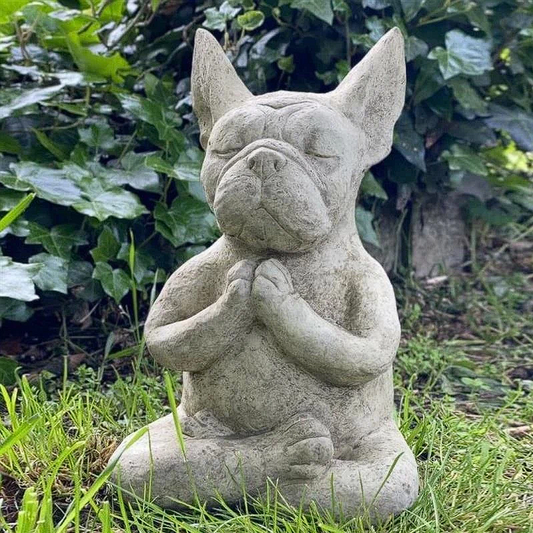 Time For Yoga French Bulldog Statue