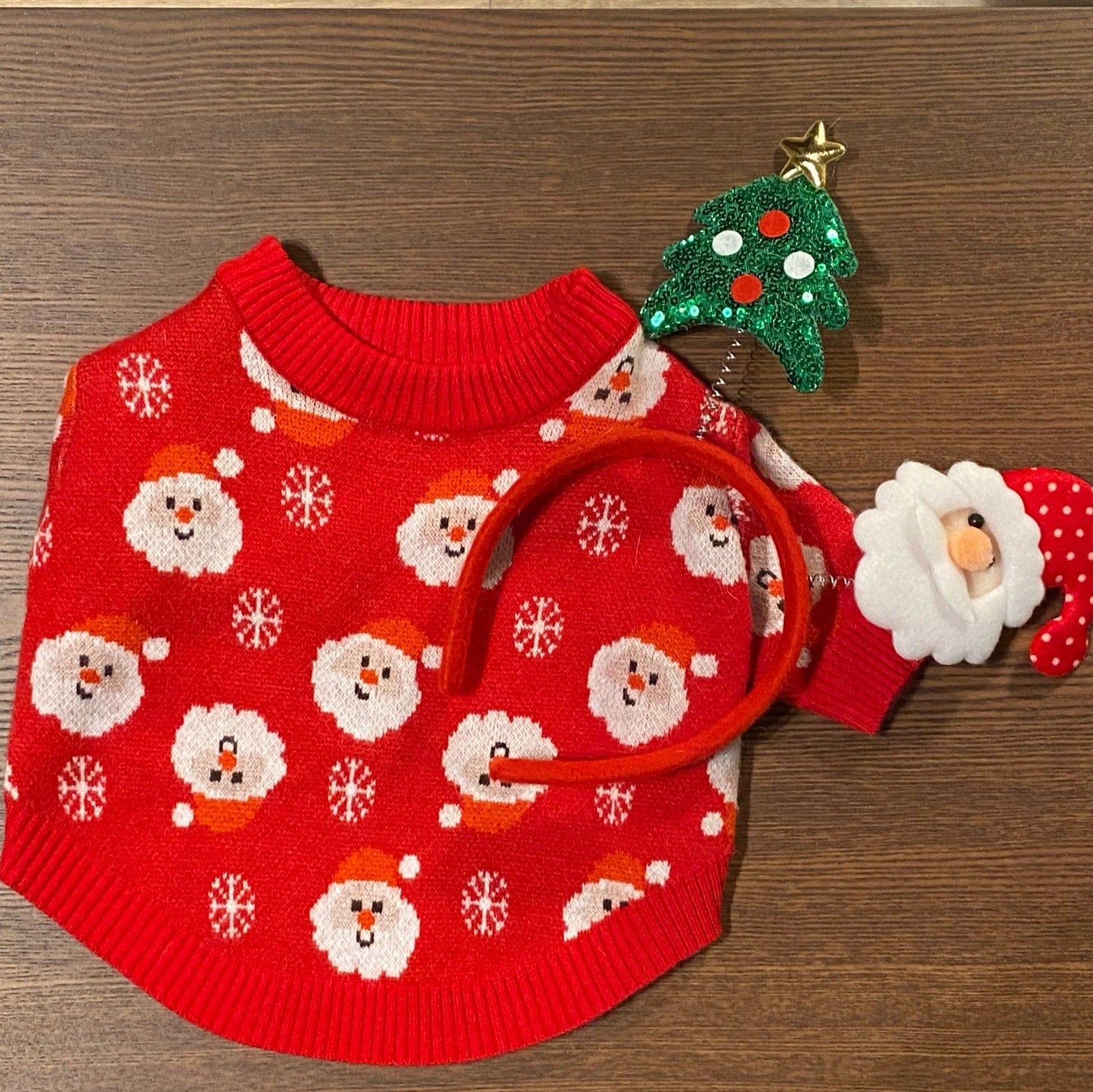 Wool French Bulldog Christmas Sweater