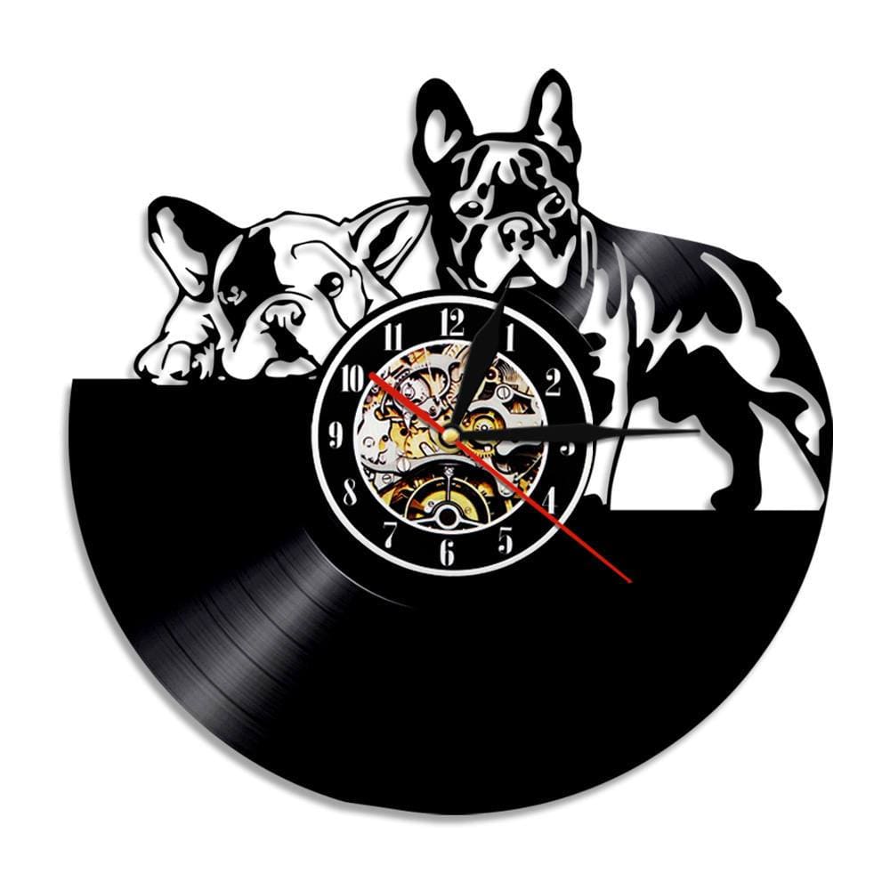 Vintage French Bulldog Wall Clock