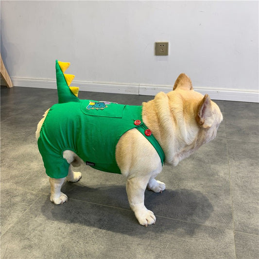 Dinosaur French Bulldog Costume