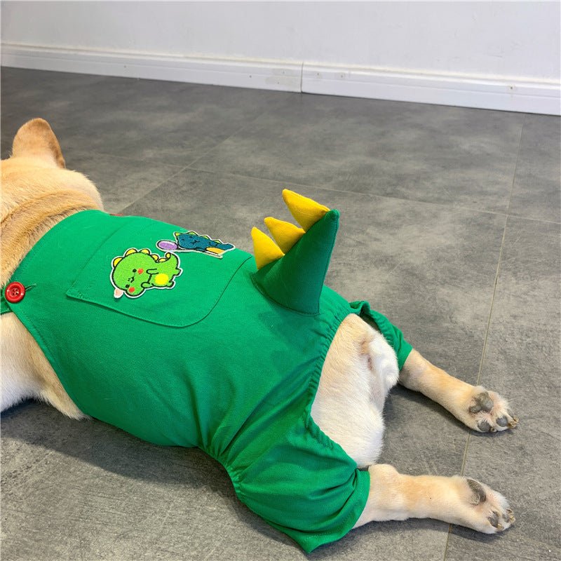 Dinosaur French Bulldog Costume