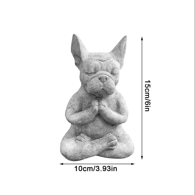 Time For Yoga French Bulldog Statue